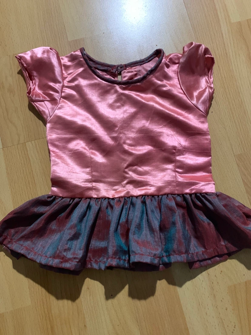 Pink Peplum Dress Top for 3-6 months