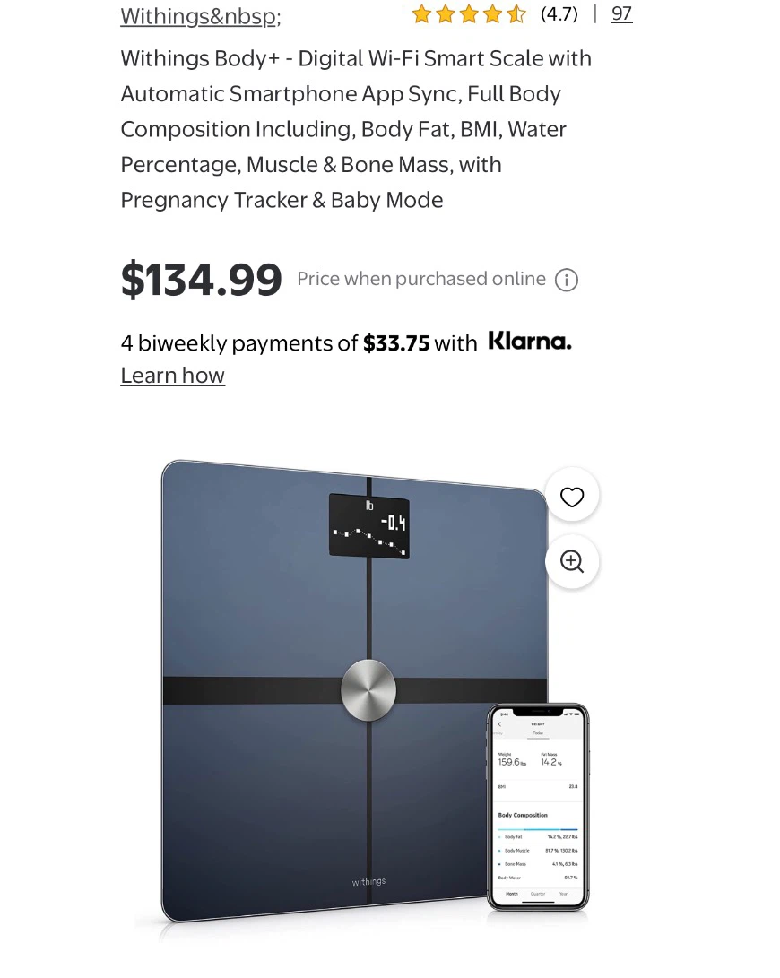 Withings Body+ Digital Wi-Fi Smart Scale - photo 4