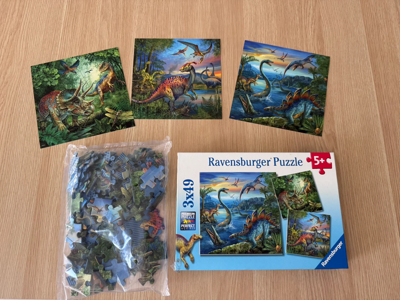 Ravensburger Dinosaur Puzzle - 3x49 Pieces - photo 2