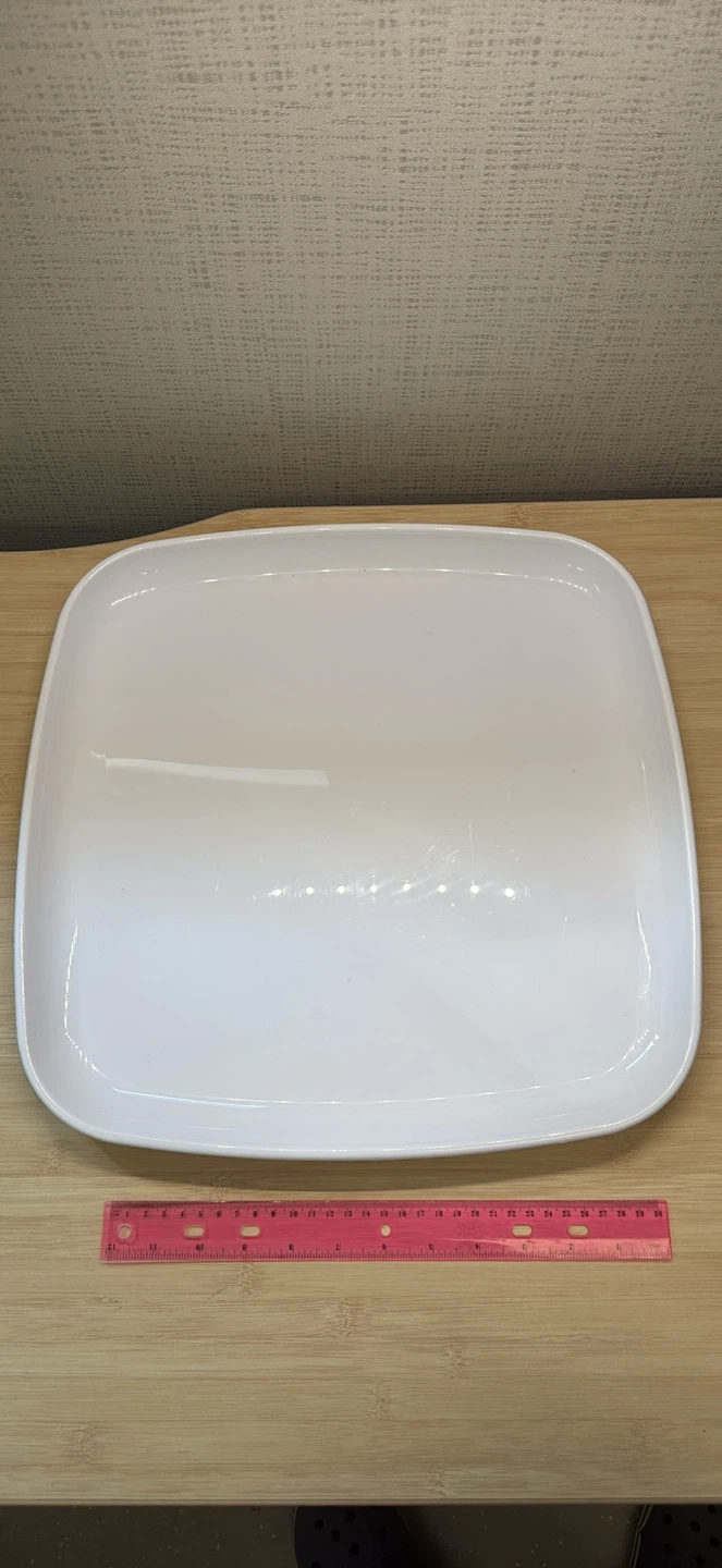 White Square Plates - Set of 4 - photo 3