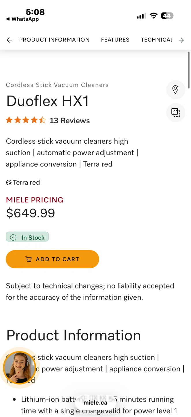 Miele Duoflex HX1 Cordless Stick Vacuum for Multi Surface - photo 2