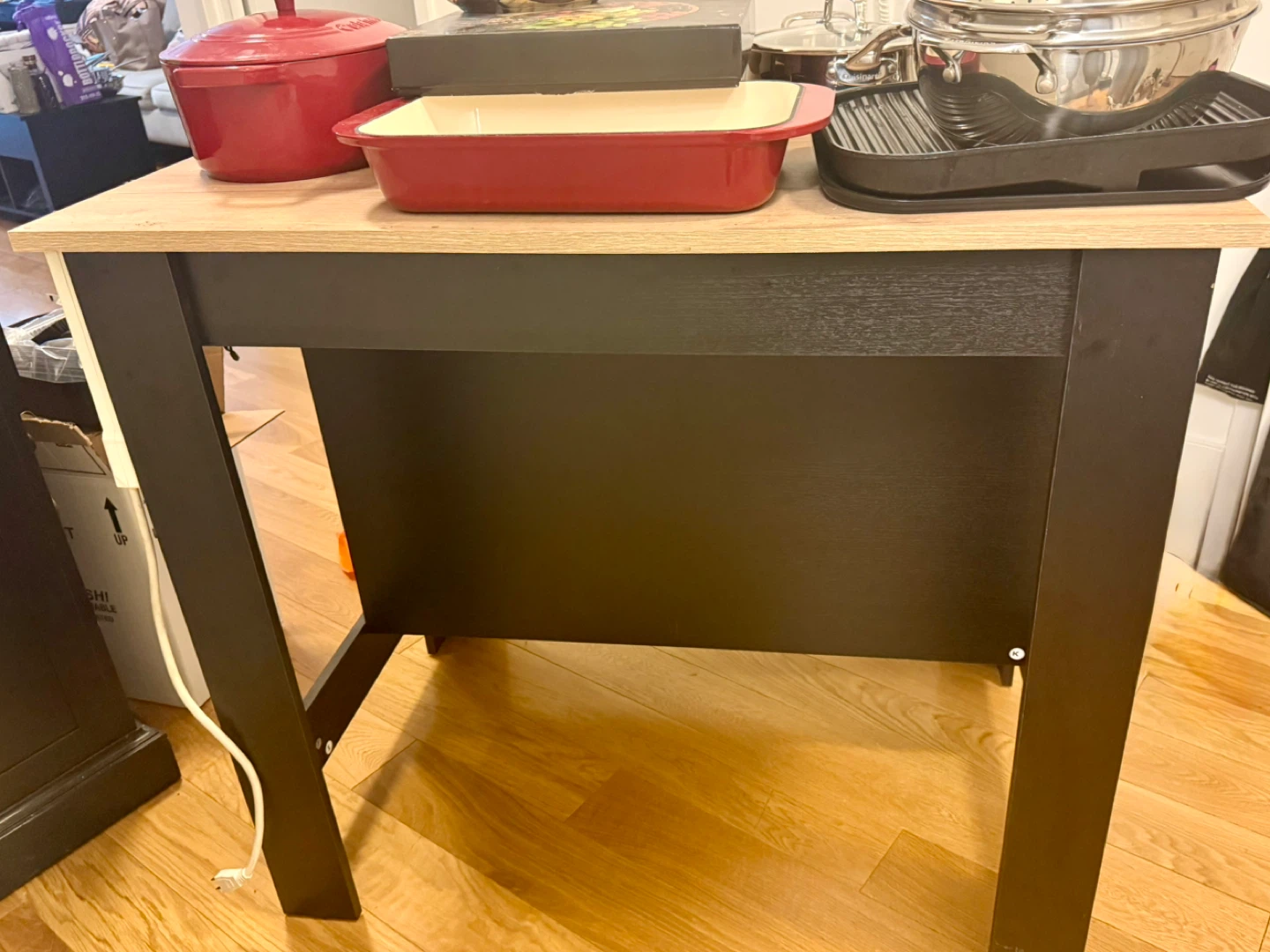 Moving Sale: Wood Kitchen Island - photo 2
