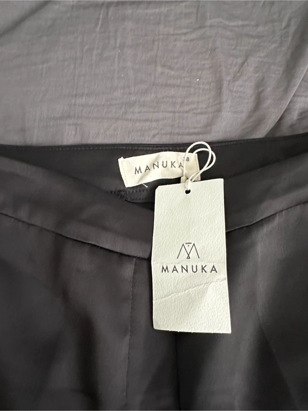 MANUKA Black Wide Leg Pants Size 6 - photo 2