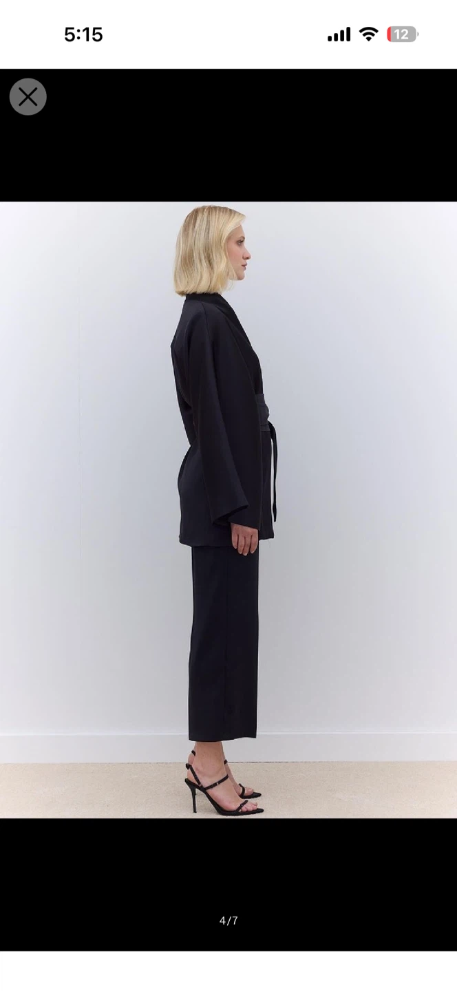 MANUKA Black Wide Leg Pants Size 6 - photo 5