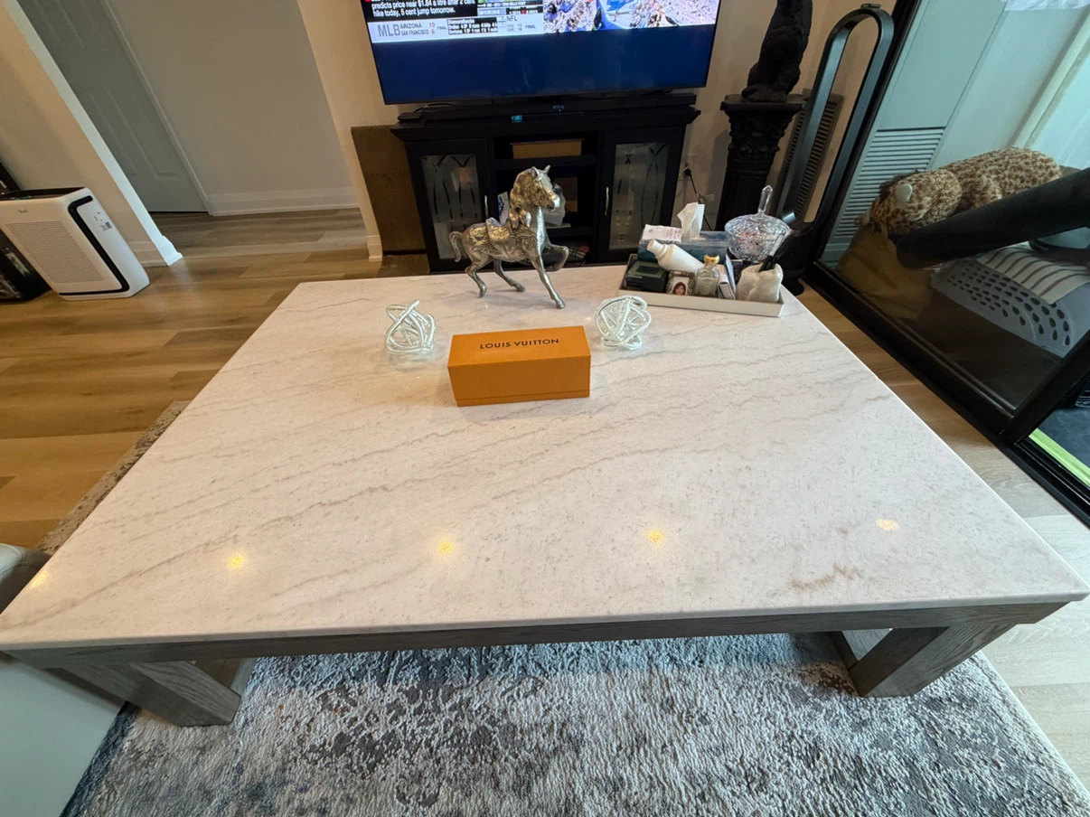 Ashley Furniture Large Marble Coffee Table - photo 2