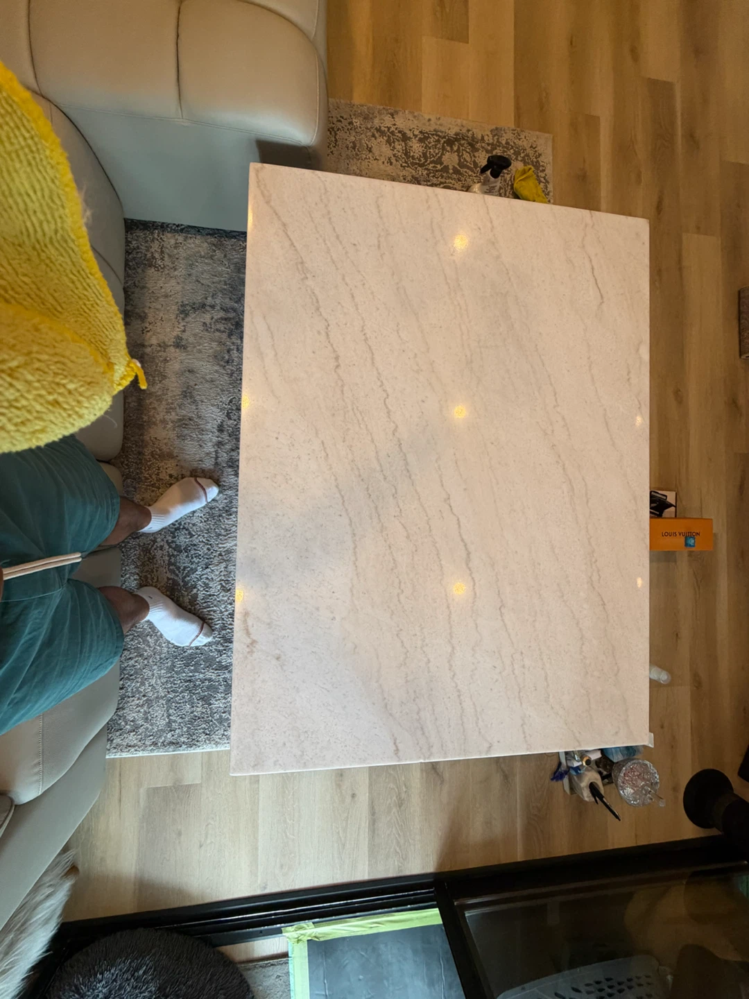 Ashley Furniture Large Marble Coffee Table - photo 4