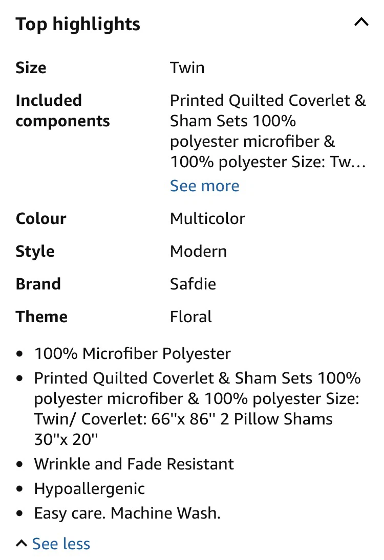 Safdie Twin Size Multicolor Quilt Set - photo 2