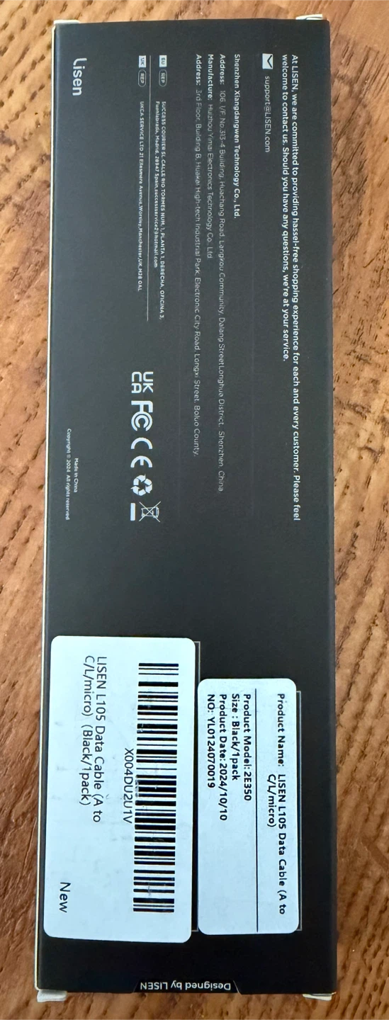 LISEN USB-C to USB-C Cable (Black) - photo 2
