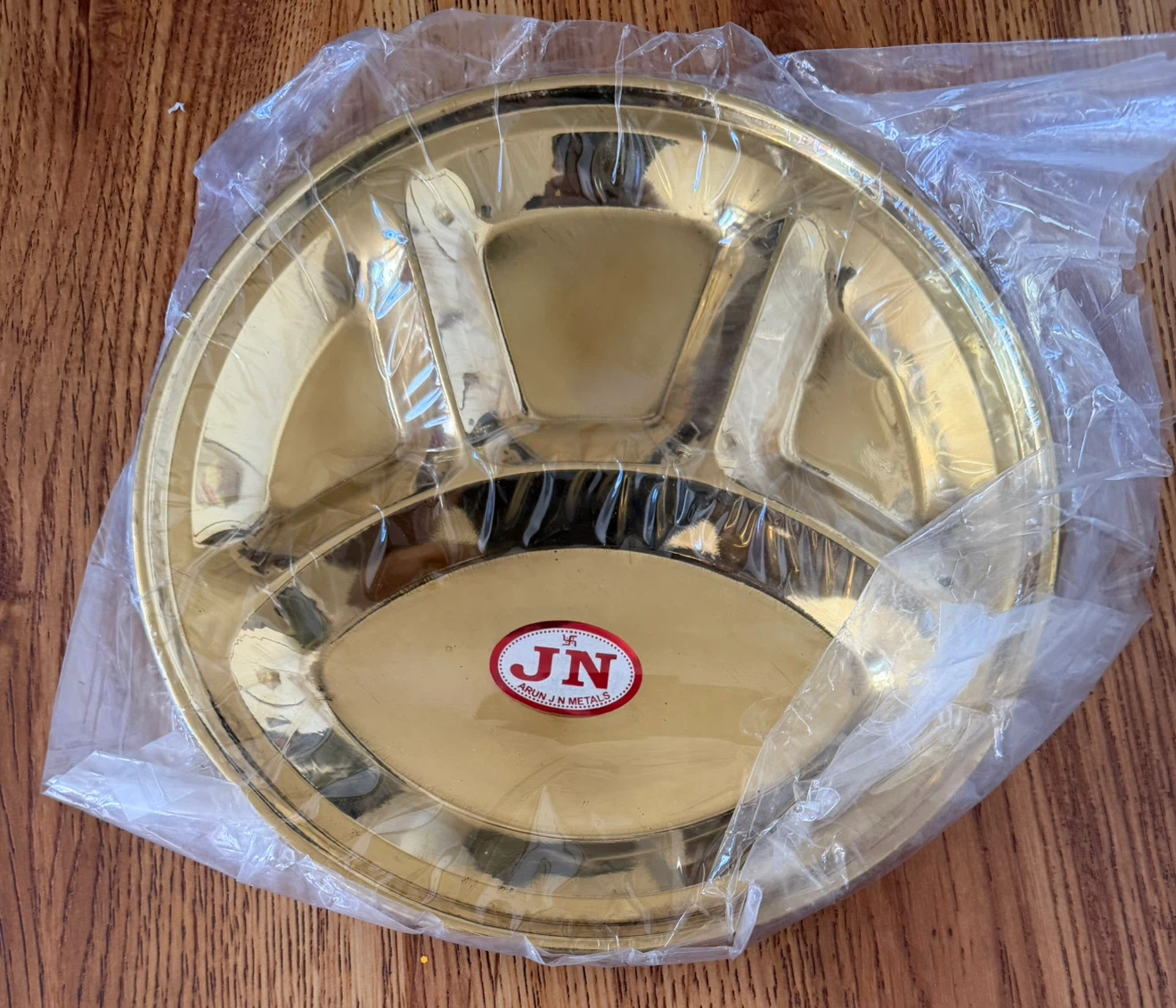 JN Metals Brass Thali Plate