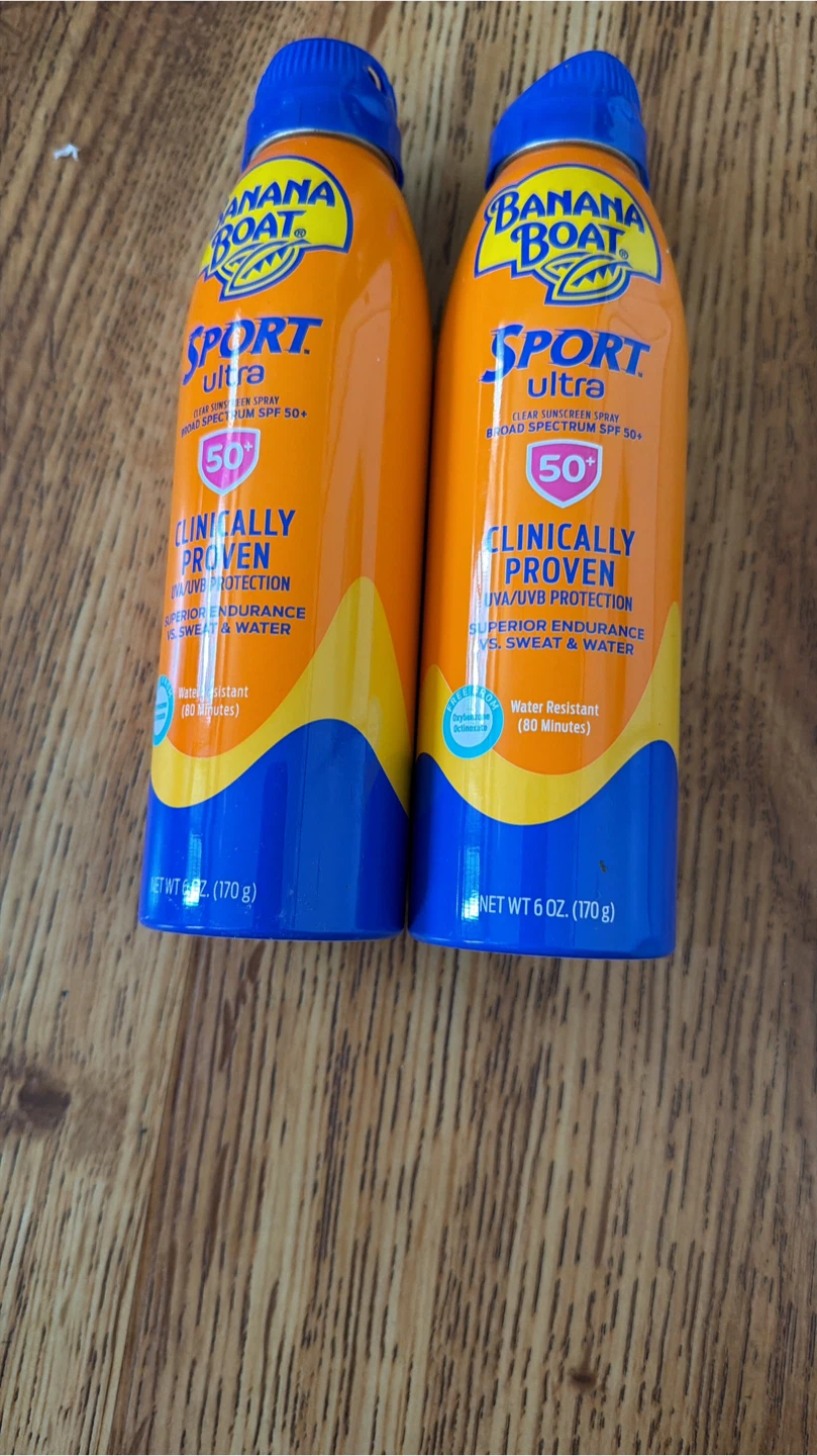 Banana Boat Sport Ultra SPF 50 Sunscreen Spray (2x 6oz)