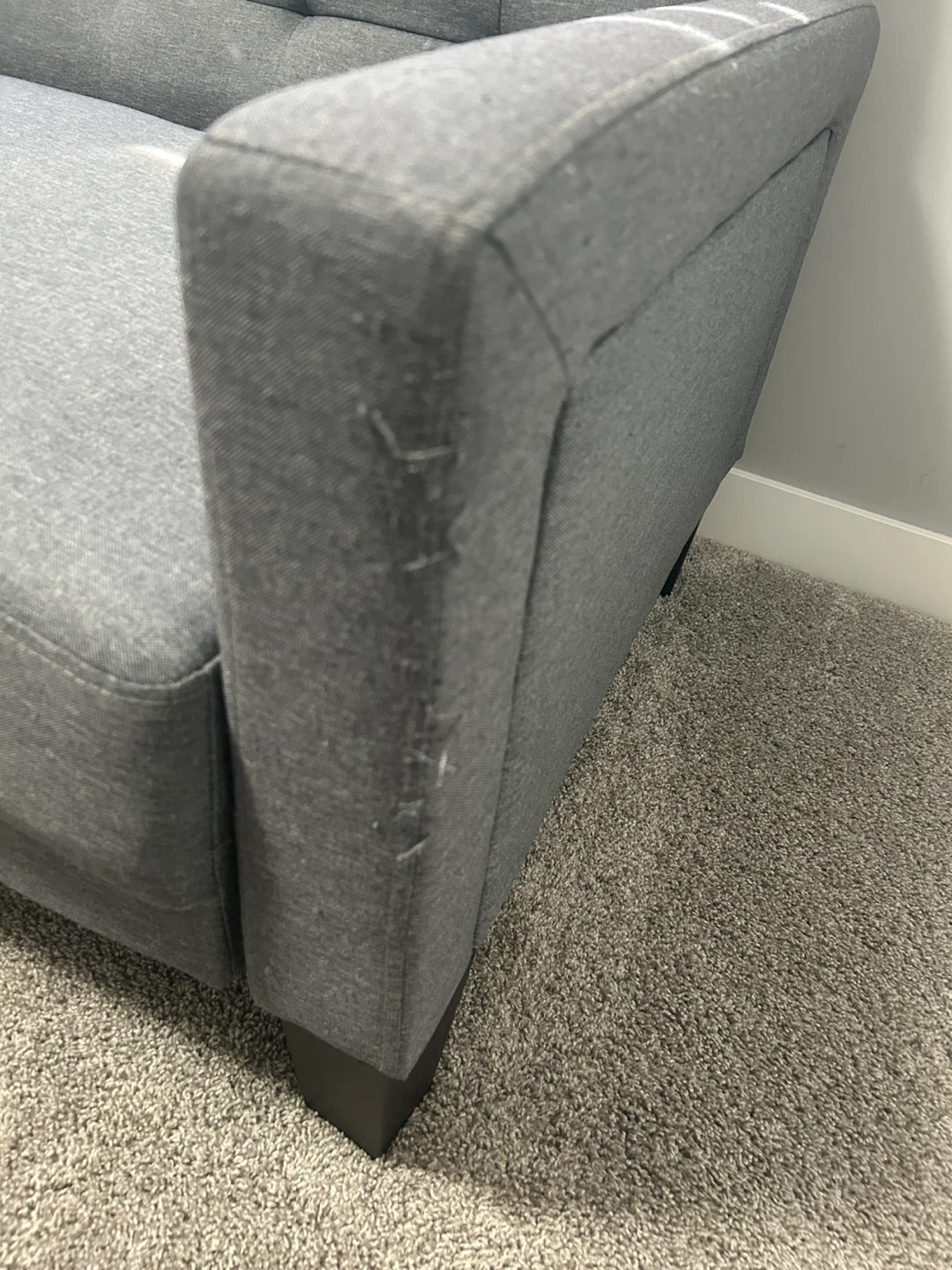 Prompt pickup required Grey Futon Sofa - photo 3