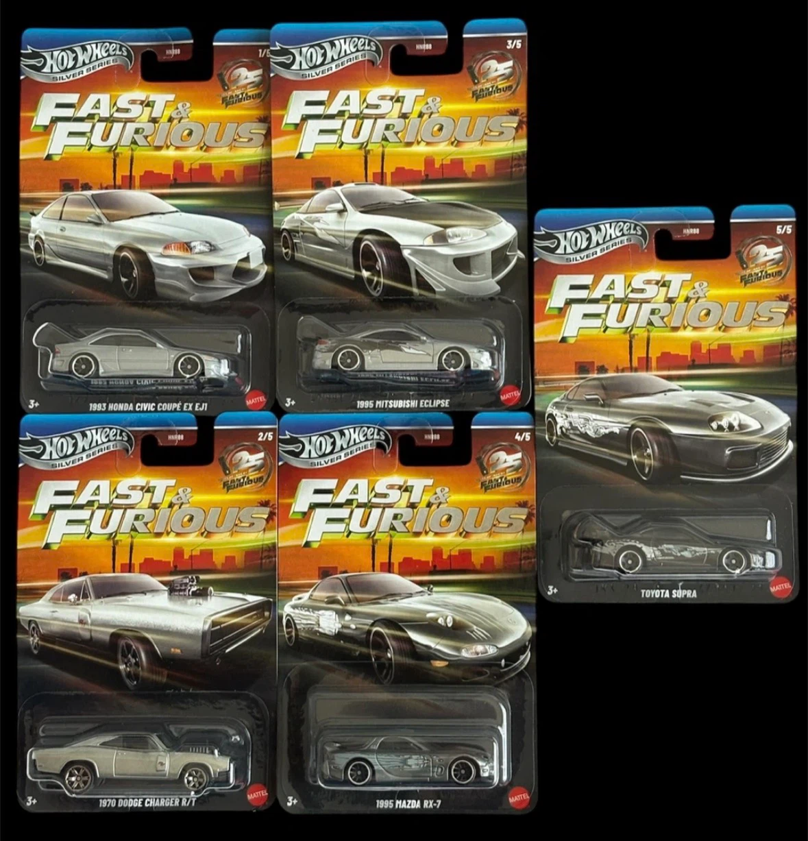 Hot Wheels Fast & Furious Silver Series