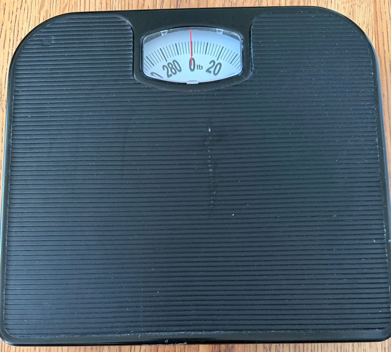 Black Analog Bathroom Scale
