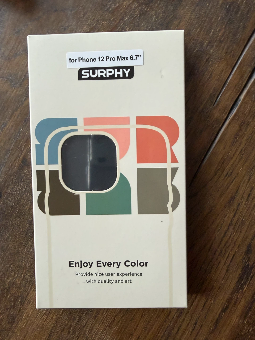 SURPHY Phone Case for iPhone 12 Pro Max 6.7" (Black)
