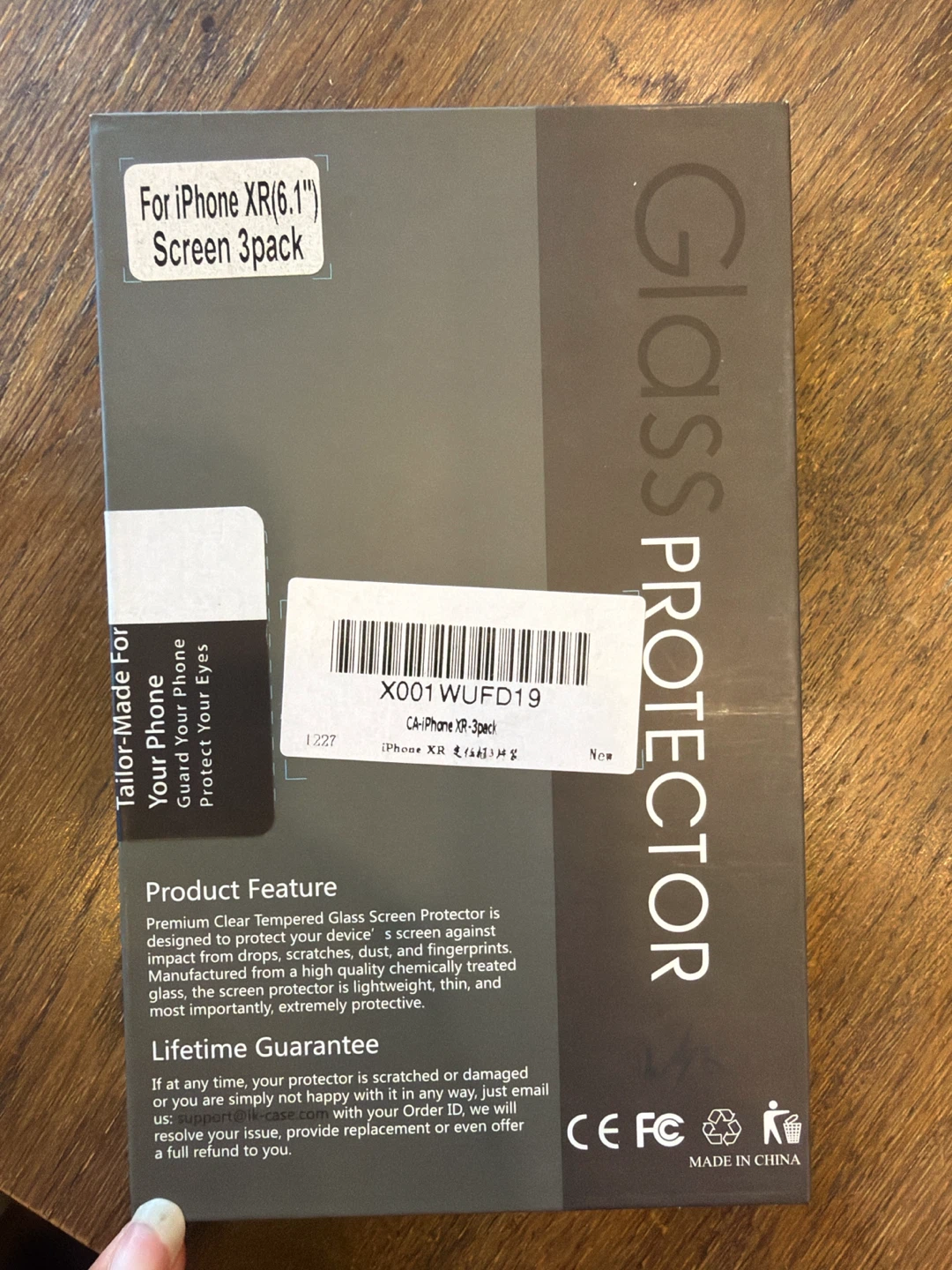 LK Tempered Glass Screen Protector iPhone XR 6.1"- 3 Pack - photo 4