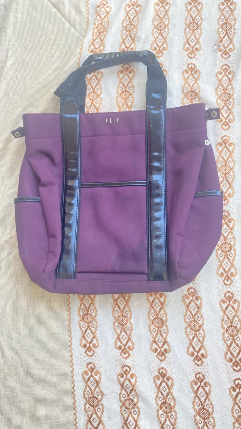 ELLE Purple Tote Bag