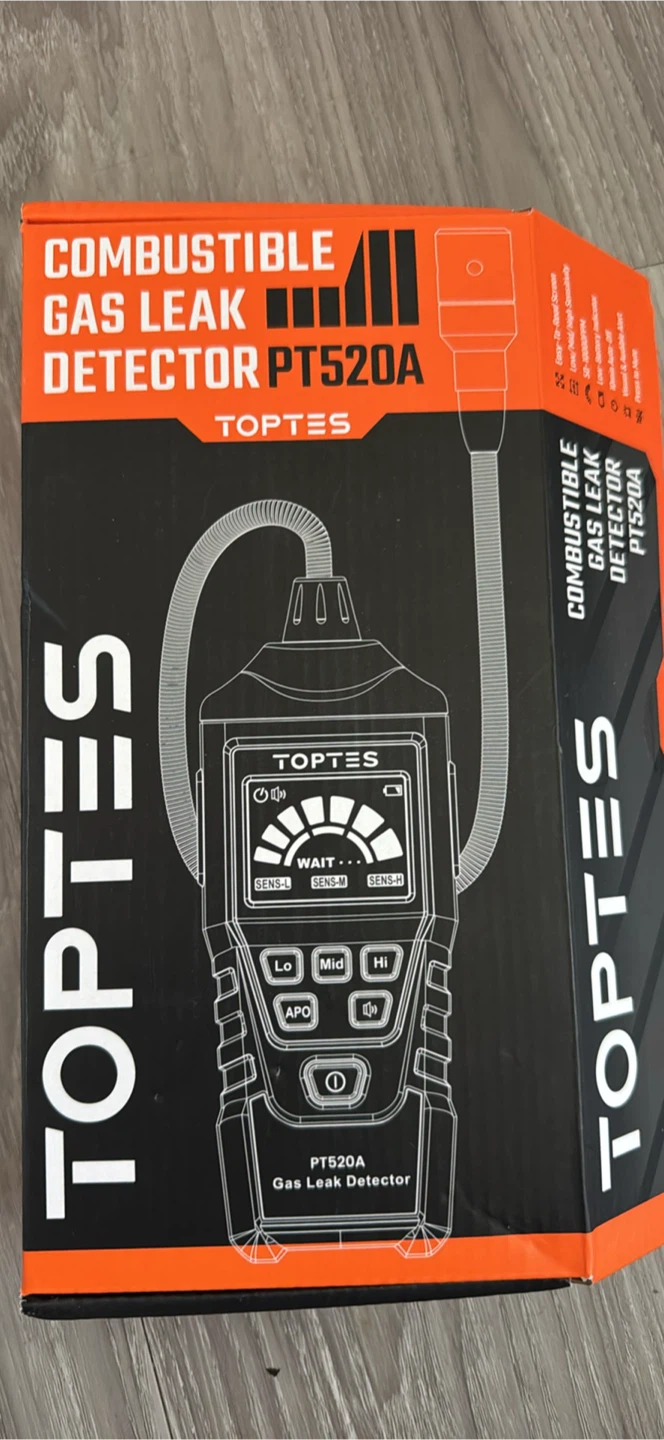 TOPTEST PT520A Combustible Gas Leak Detector with Case