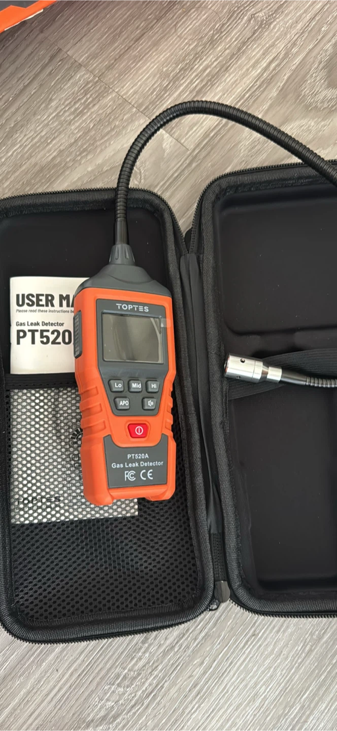 TOPTEST PT520A Combustible Gas Leak Detector with Case - photo 2