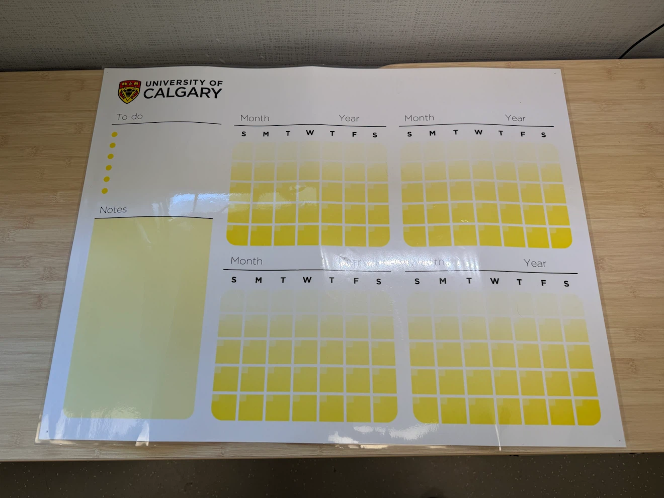 White Paper Roll 85*60cm, 40sheets with a blank calendar - photo 4