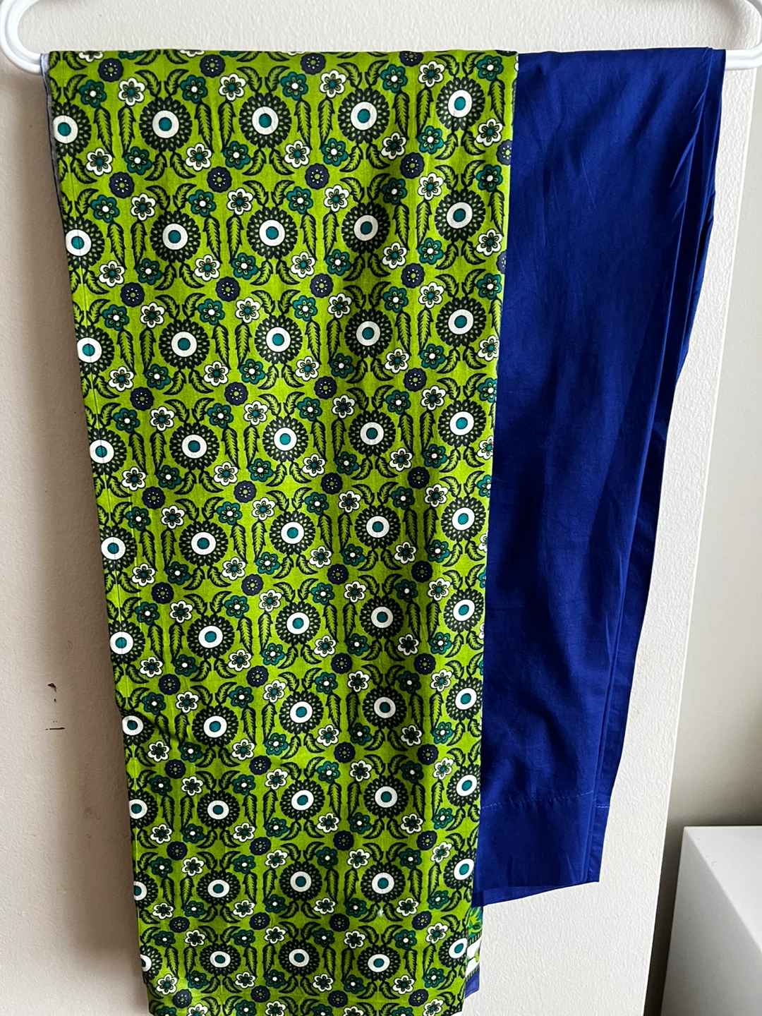 Blue Embroidered Kurti and Pants Set - photo 4