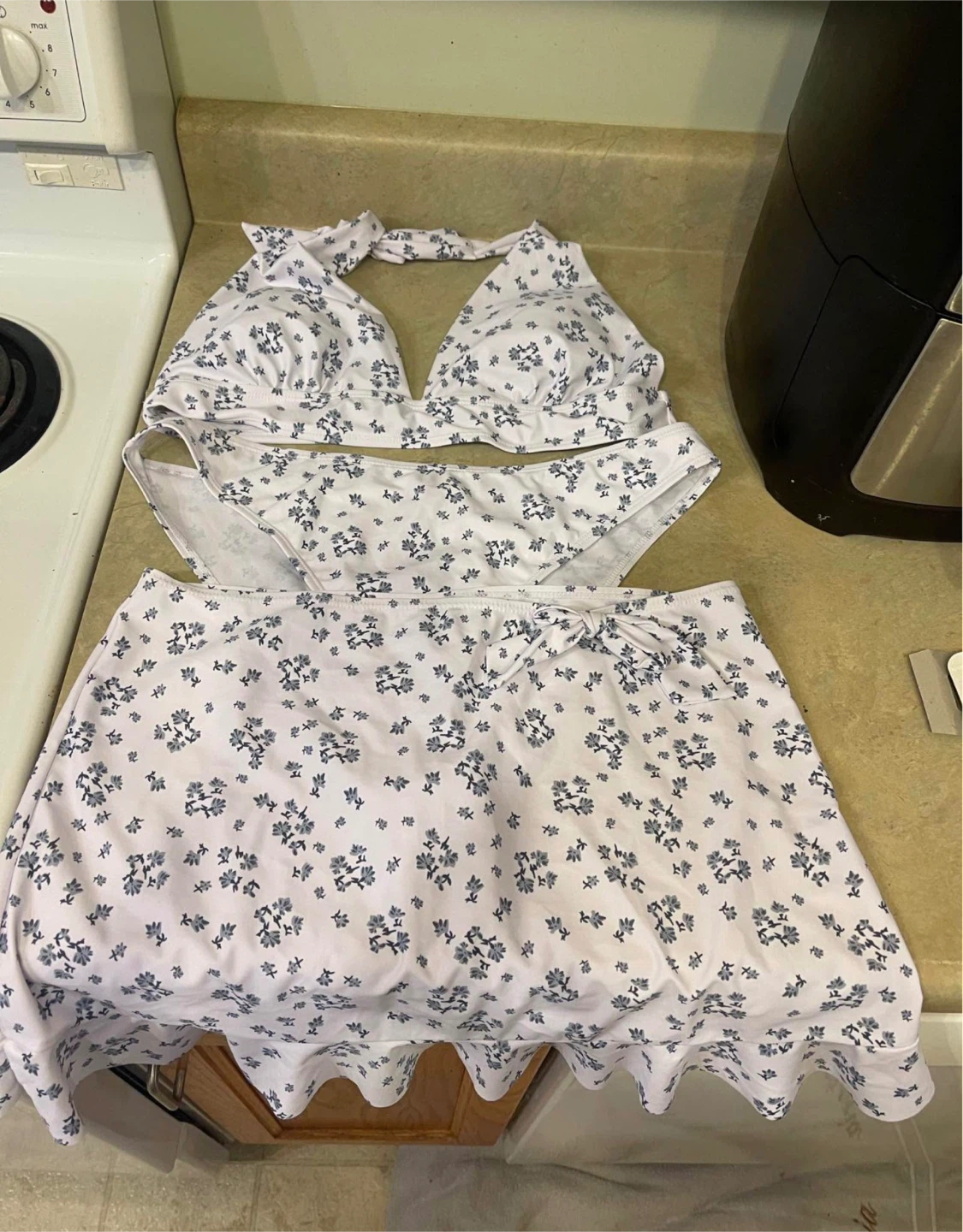 Women's Floral Print Bikini Swimsuit XL