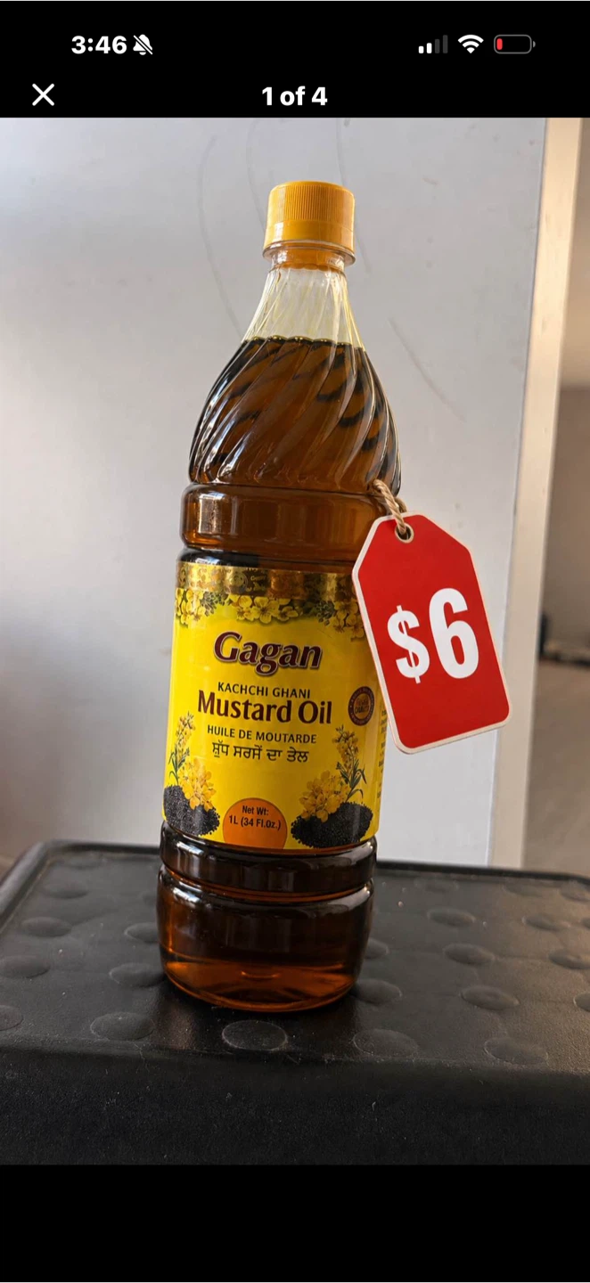 Gagan Kachhi Ghani Mustard Oil 1L - photo 3