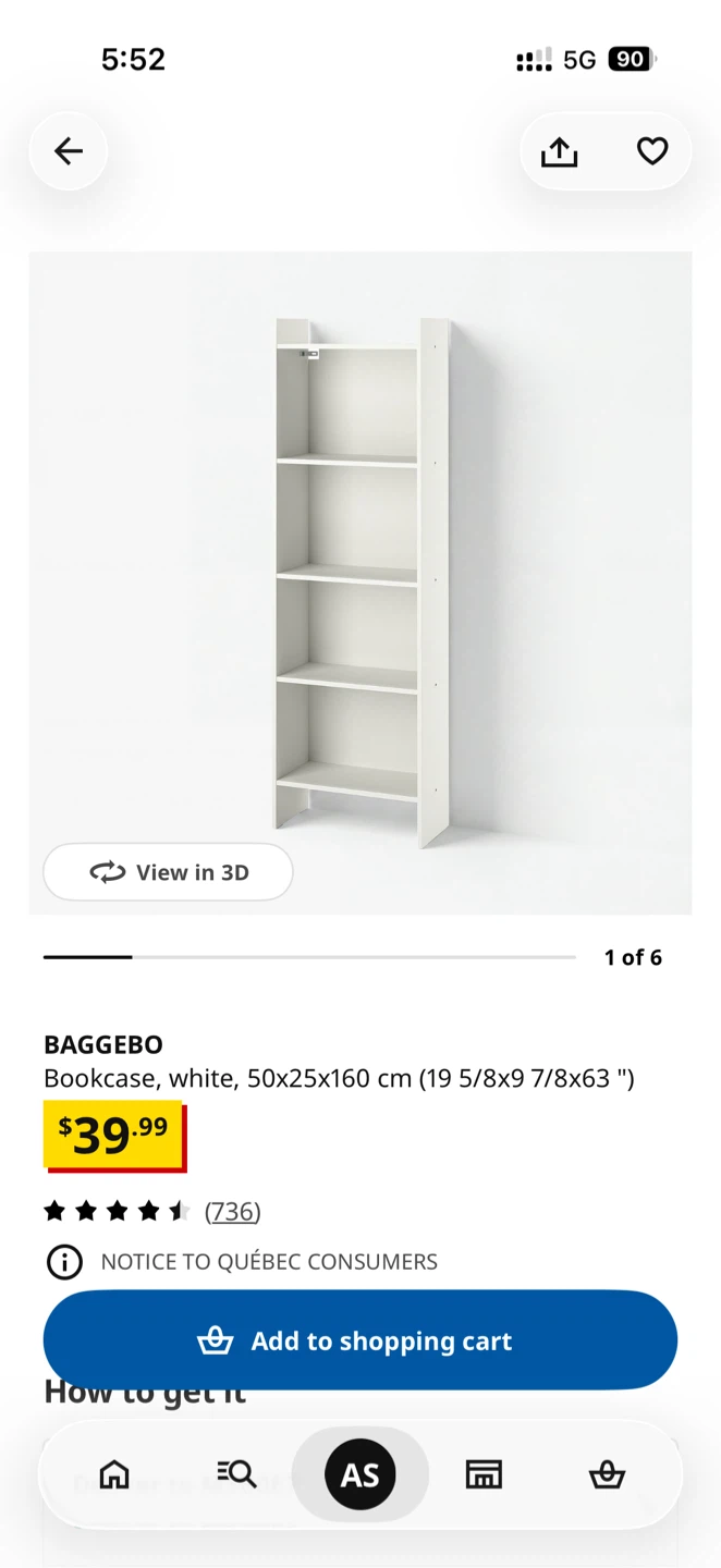 IKEA Bookcase - White