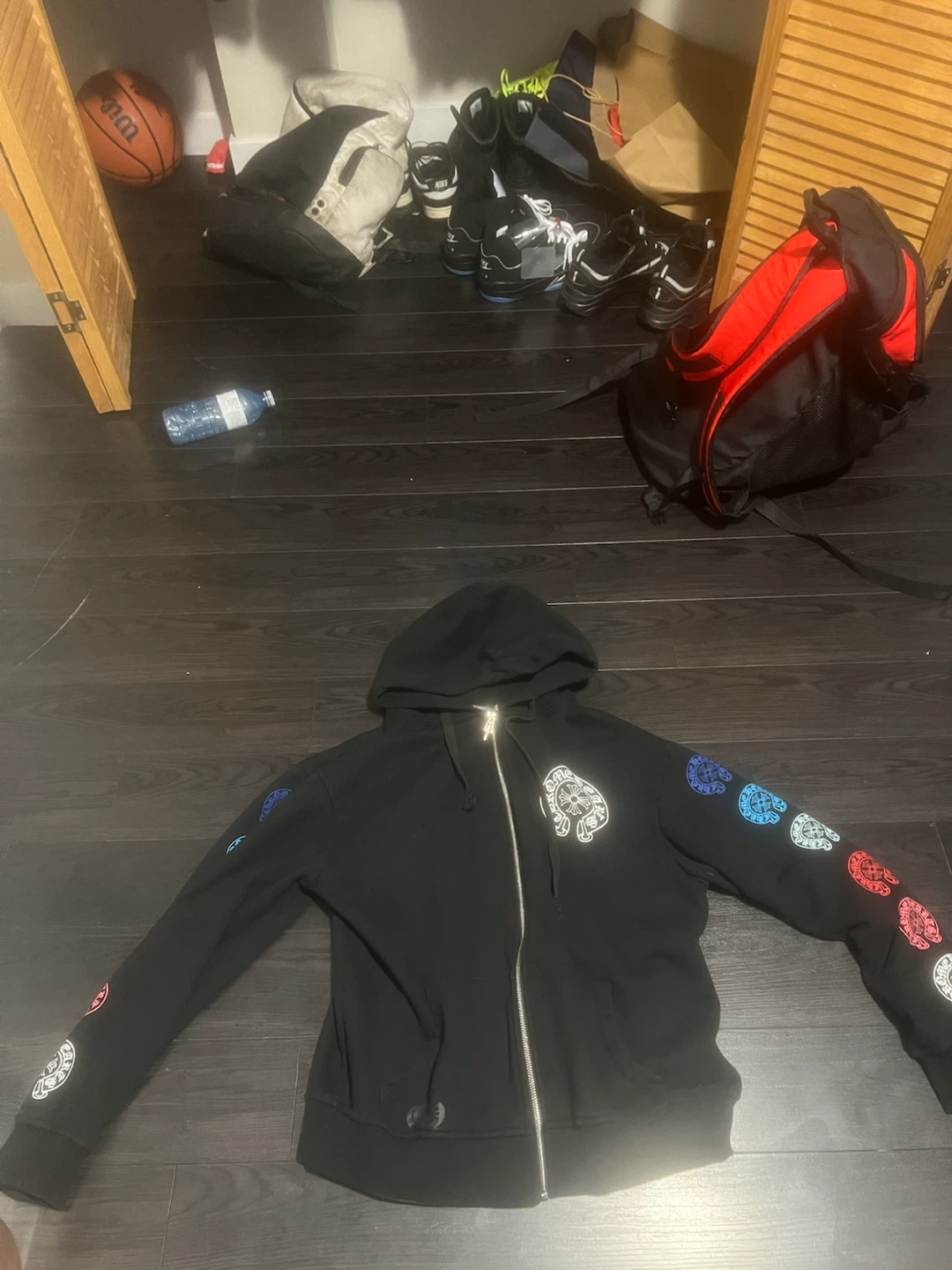 Chrome Hearts Black Zip-Up Hoodie