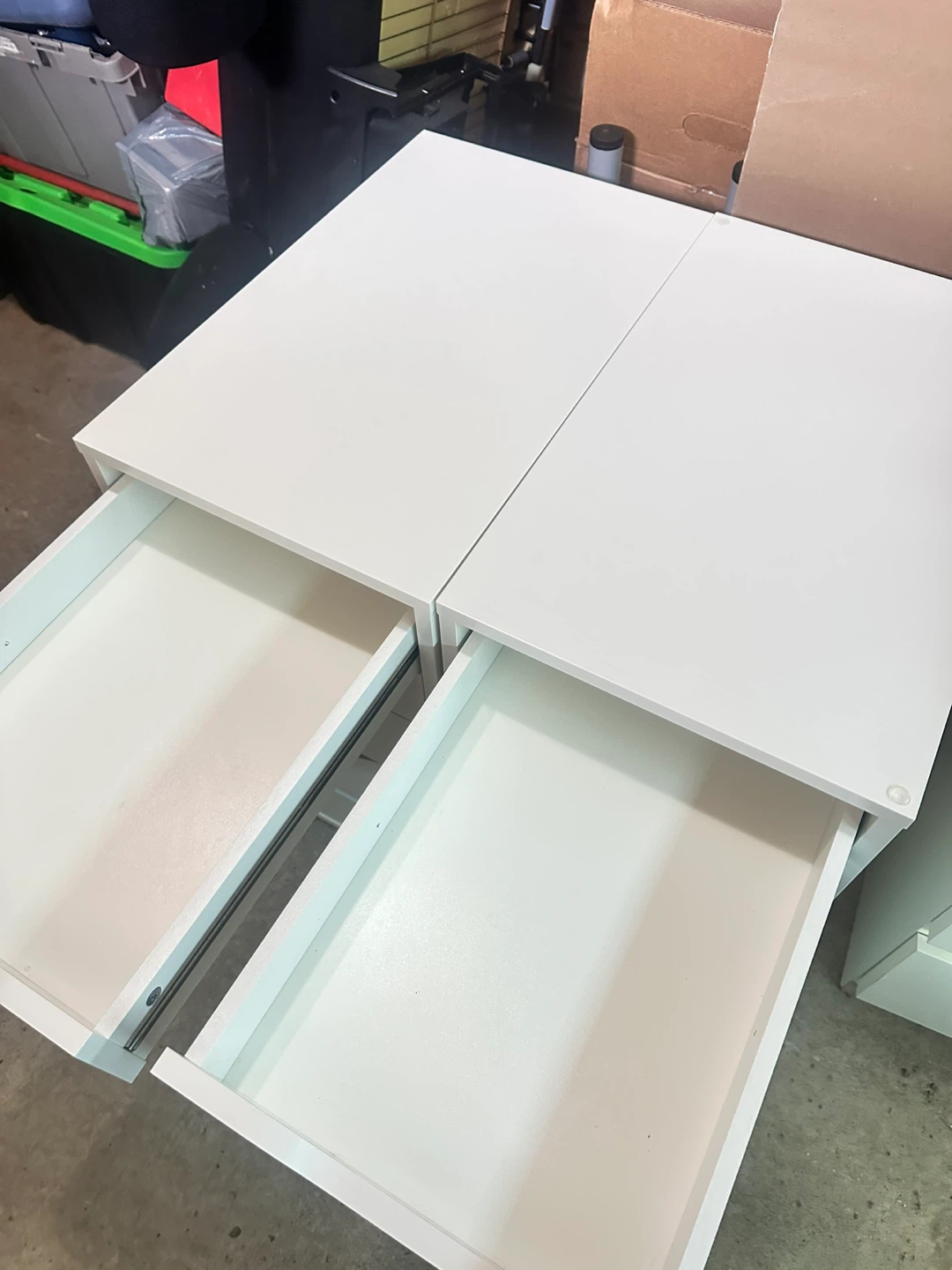 Two White IKEA Alex Drawer Units - photo 4