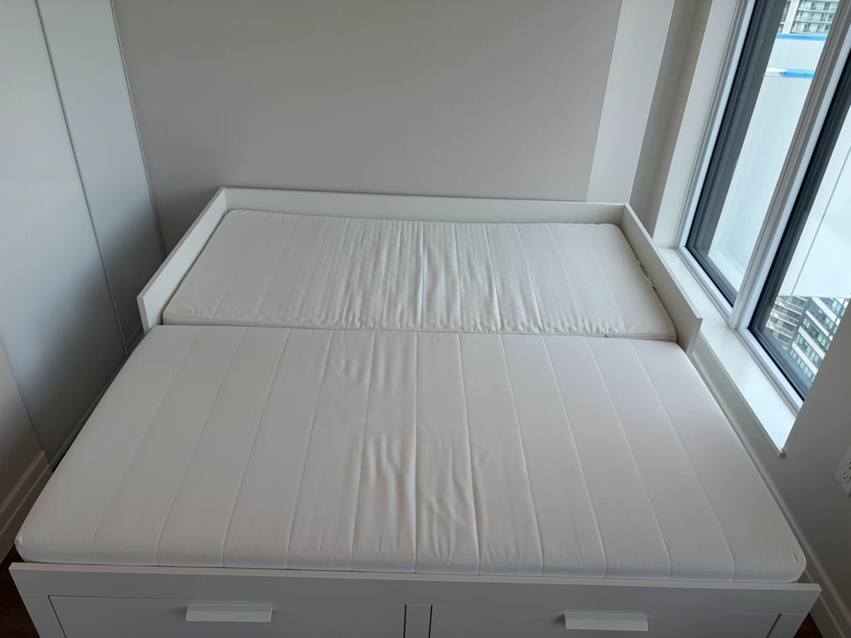 IKEA Daybed Frame with 2 Drawers and it’s mattress - photo 2