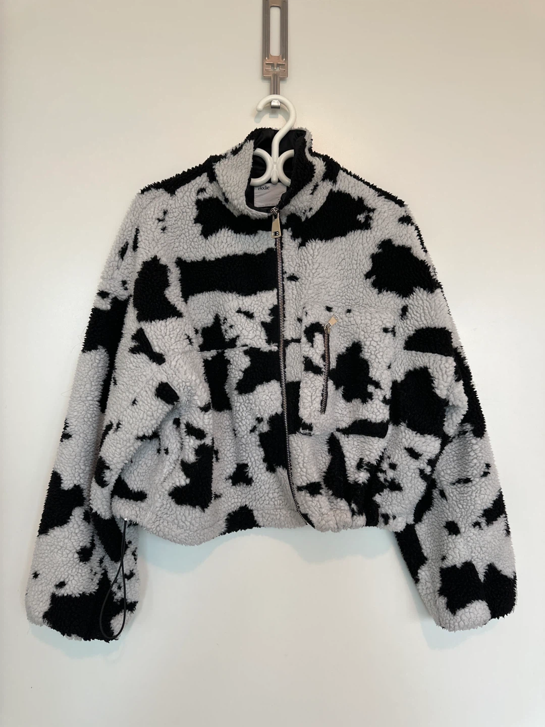 Elodie saks fifth ave Cow Print Fleece Jacket