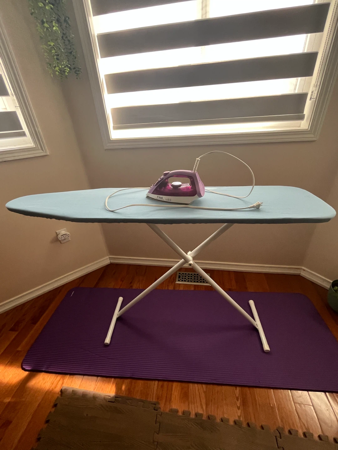 Iron board with iron box