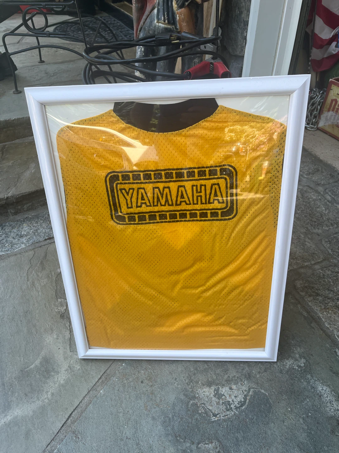 Vintage Yamaha Framed Jersey