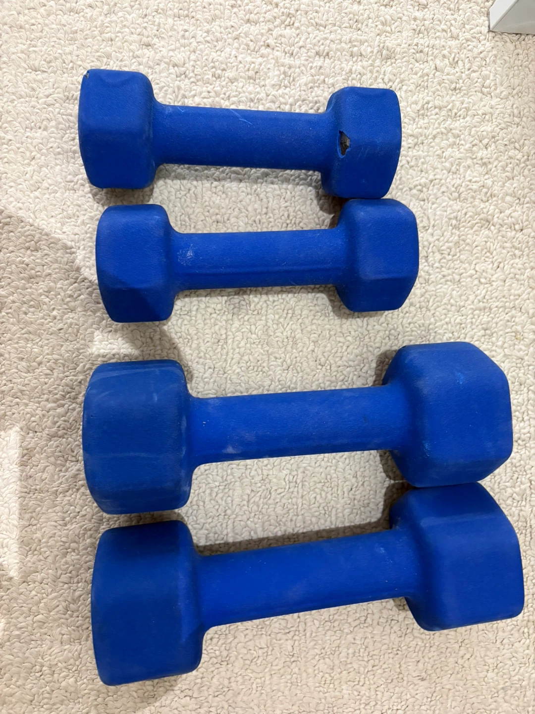 Blue Dumbbells - 5lb and 10lb pairs - photo 2