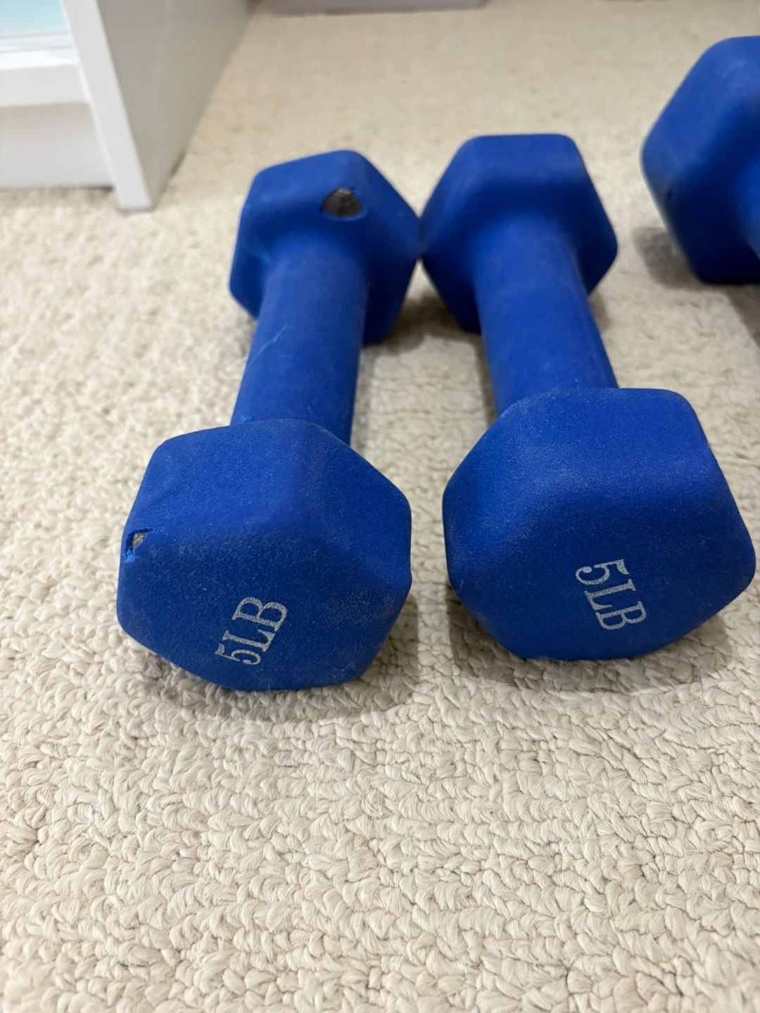 Blue Dumbbells - 5lb and 10lb pairs - photo 3
