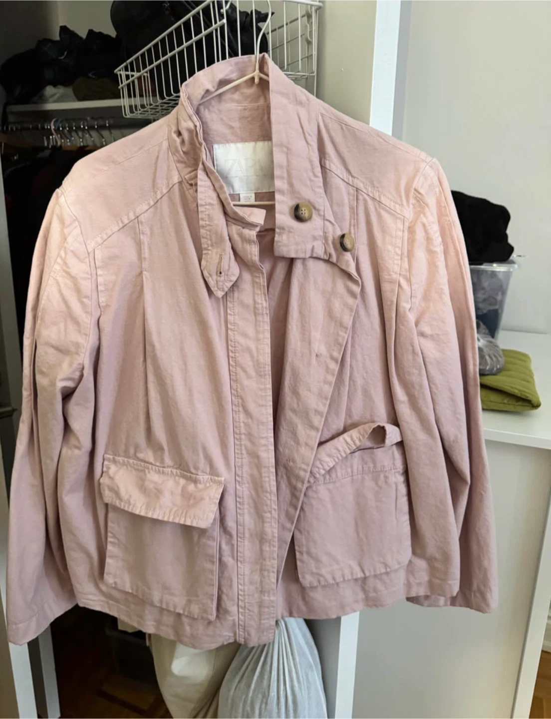 Zara Pink Button-Up Jacket - photo 3