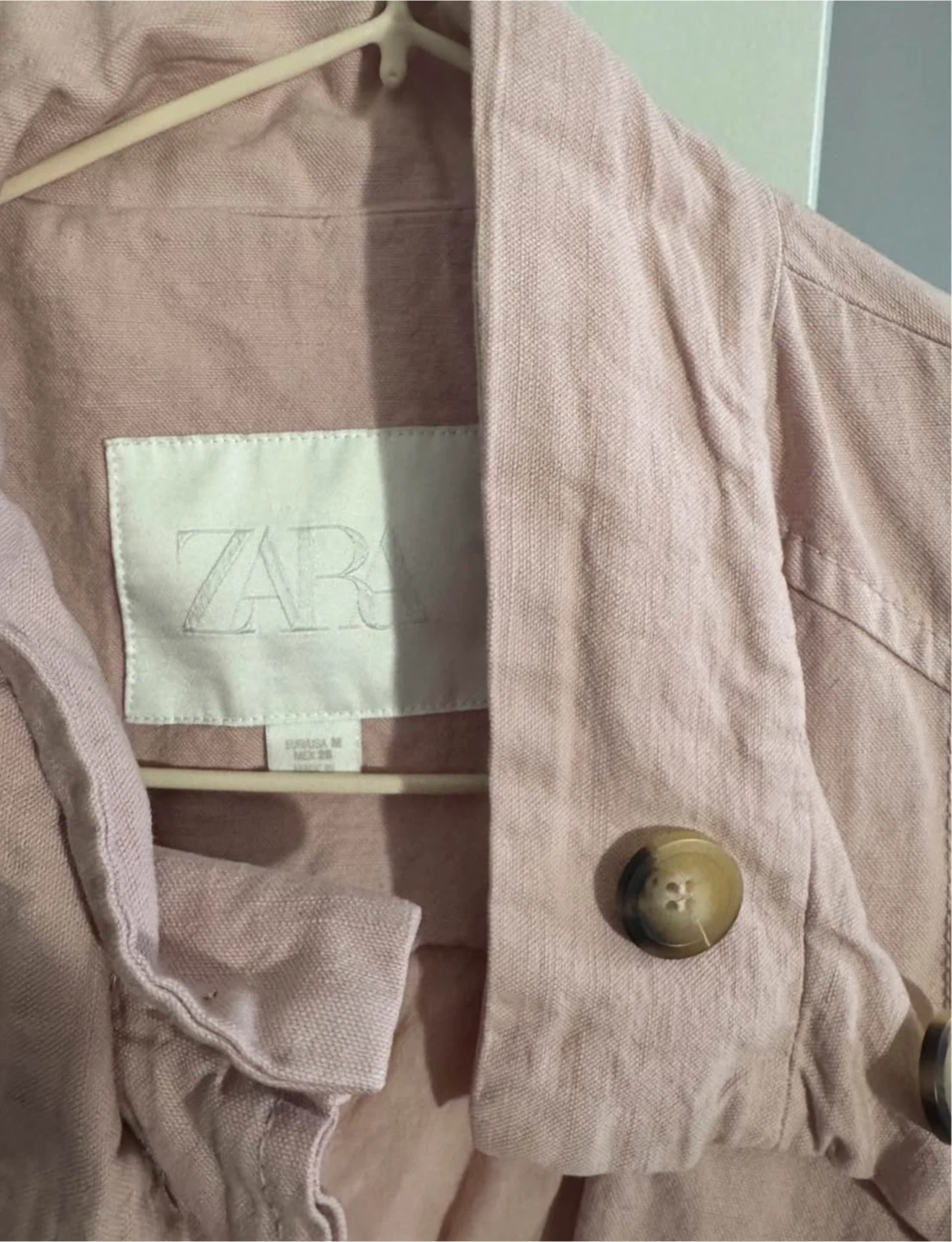 Zara Pink Button-Up Jacket - photo 4