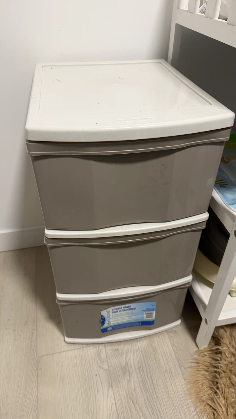Plastic Storage Tower with 3 Drawers - photo 3