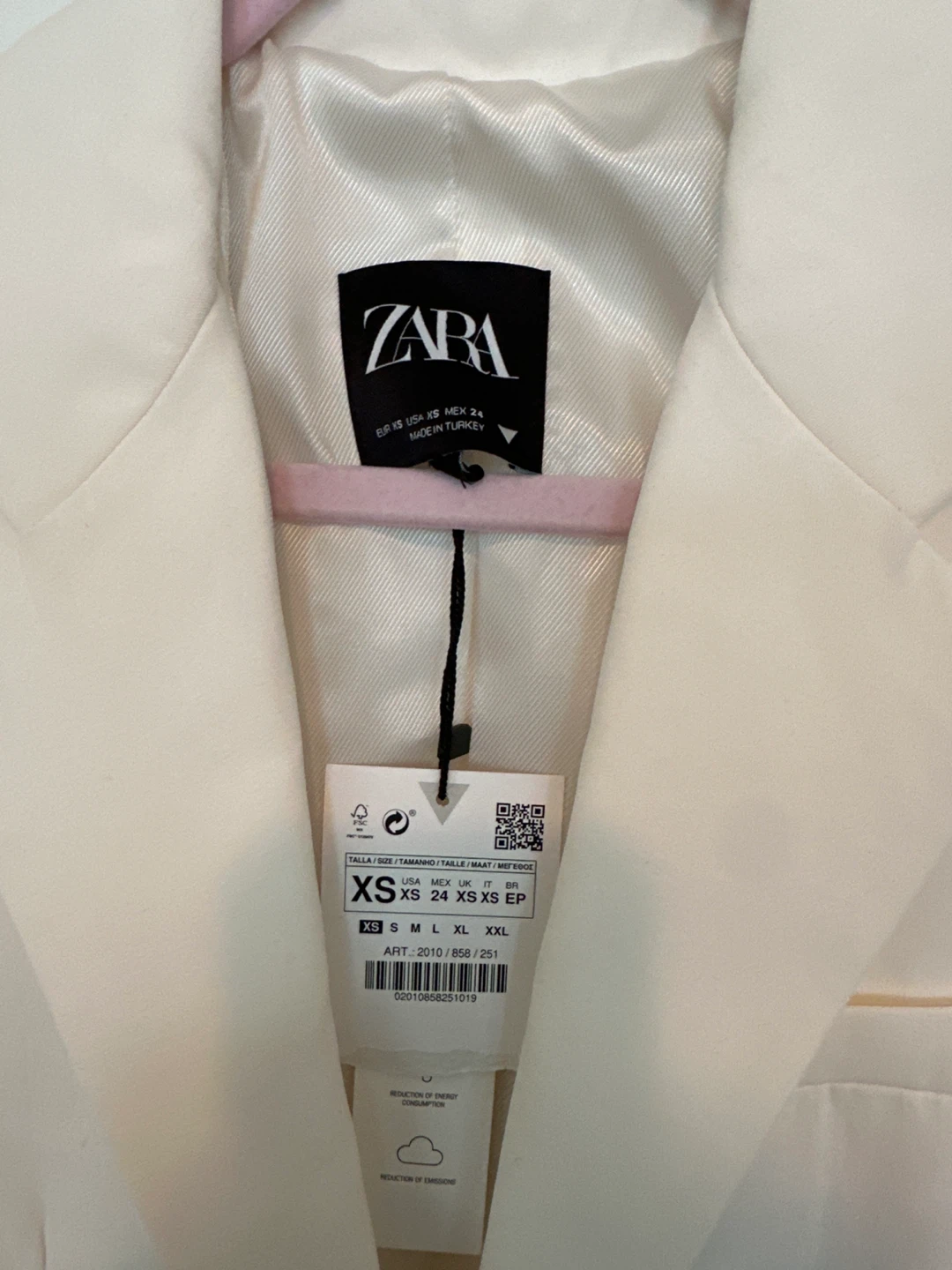Zara Cream Blazer - Size XS - photo 2