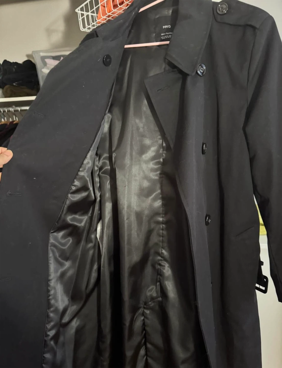 MNG Black Water Repellent Trench Coat - photo 3