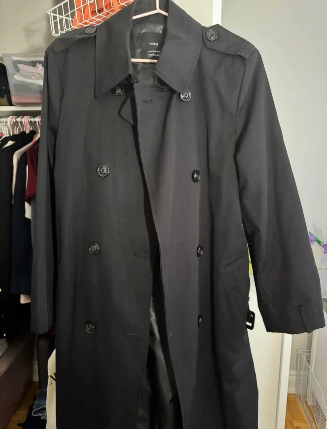MNG Black Water Repellent Trench Coat - photo 4