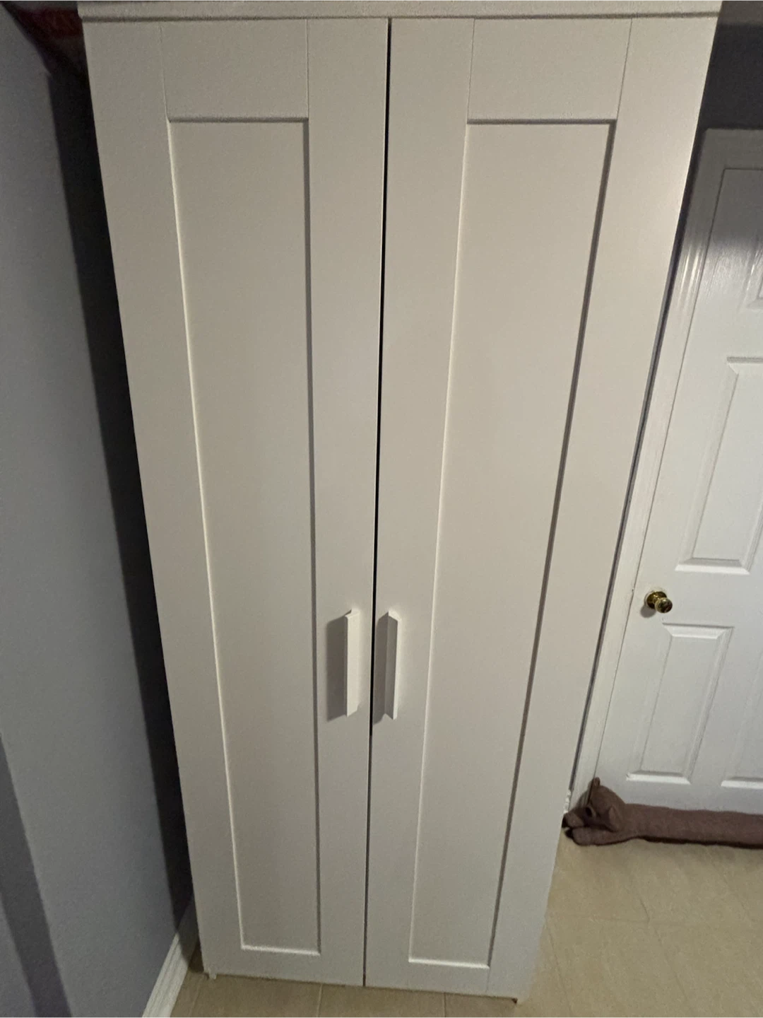 White Double Door Wardrobe Armoire