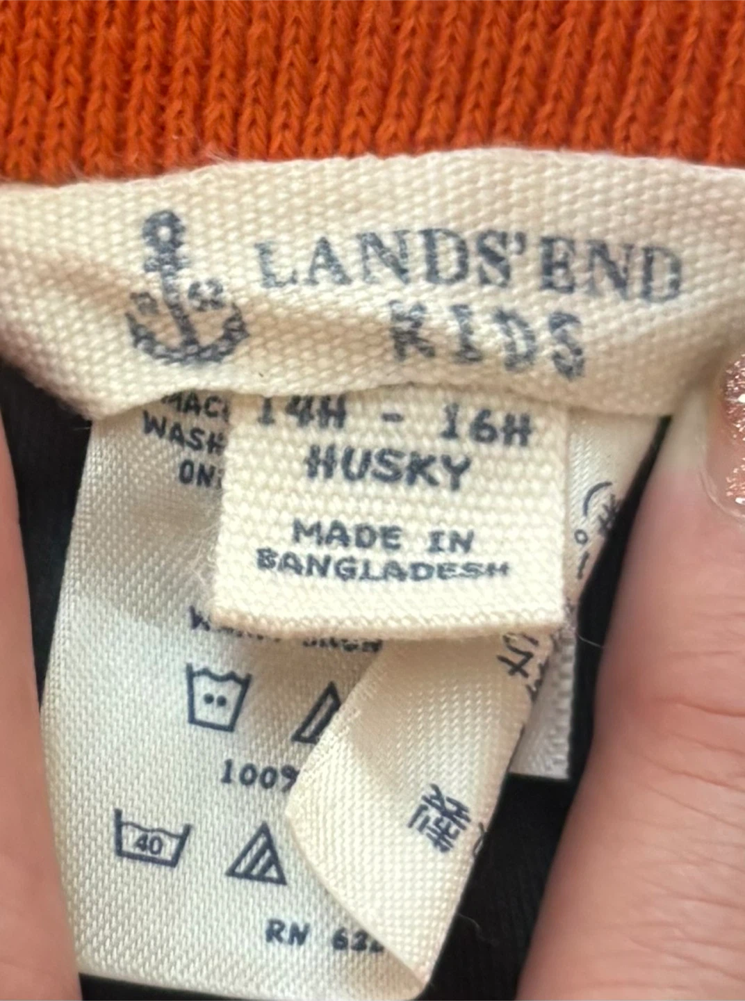 NWT Lands' End Husky Size 14-16 Lined Pants Reinforced Knees - photo 2