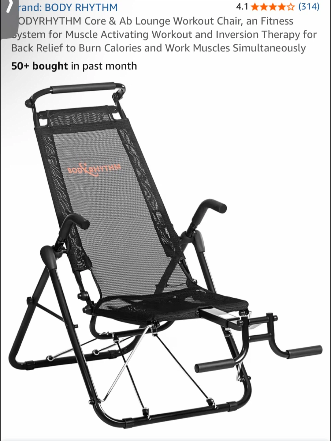 BODY RHYTHM Core & Ab Lounge Workout Chair