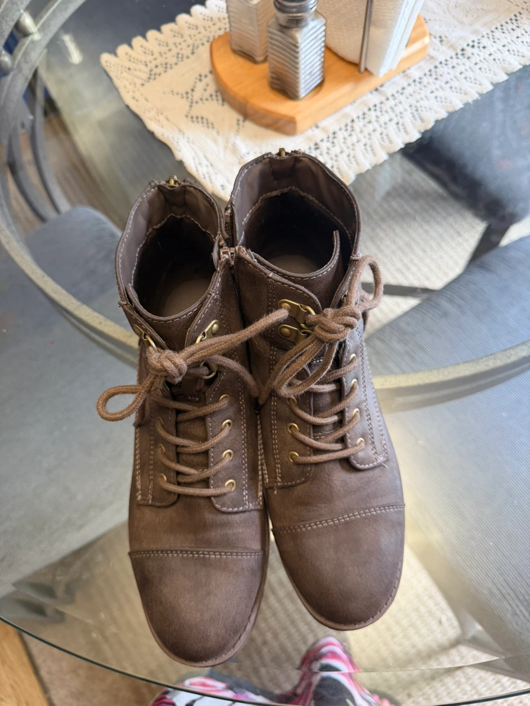 Denver Hayes Brown Lace-Up Boots - photo 2