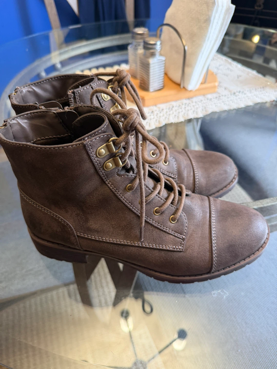 Denver Hayes Brown Lace-Up Boots - photo 4