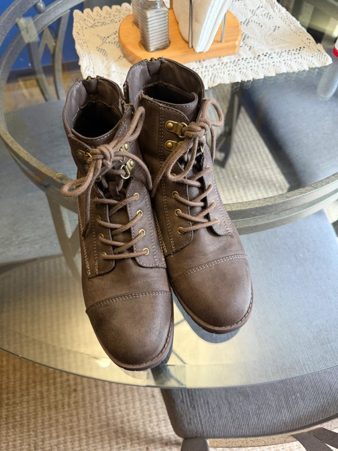Denver Hayes Brown Lace-Up Boots - photo 5