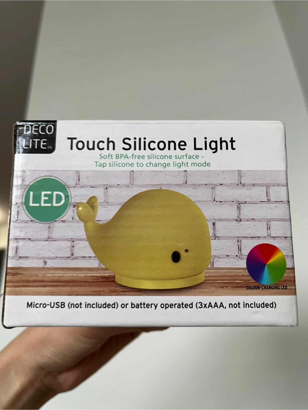 Deco Lite Touch Silicone Light - Whale - photo 3