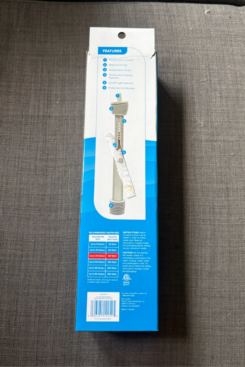 Top Fin Submersible Heater - 100 Watt - photo 3