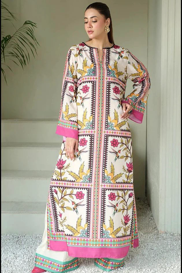 Women's Printed Kurta with Pants | Cord set